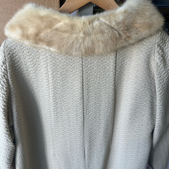 Vintage Swing Coat with Mink Collar S - Picture 8 of 10